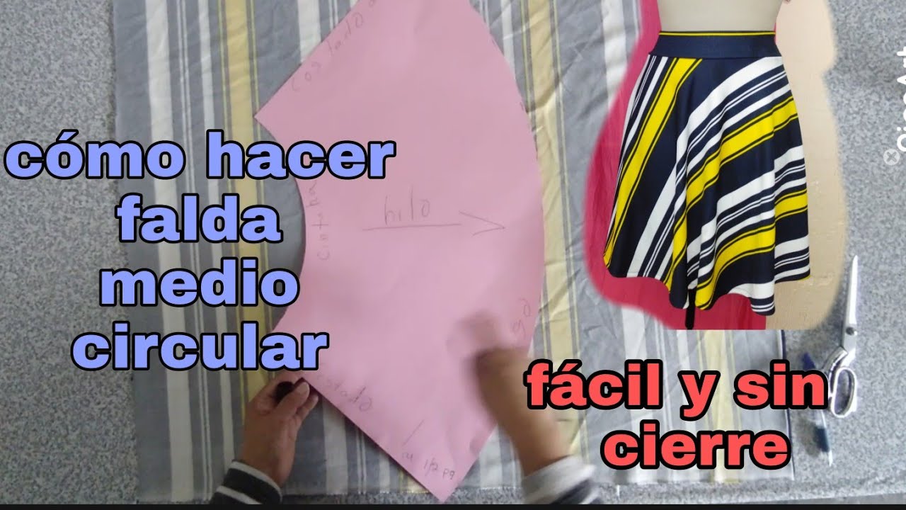 C&oacute;mo hacer una falda medio circular sin cierre, F&Aacute;CIL de Hacer