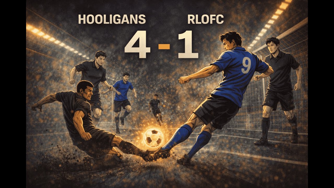 HOOLIGANS vs RLOFC FINAL 🔥 4–1 Statement Win | Wolf's Indoor Sunday Night Season #122 Final