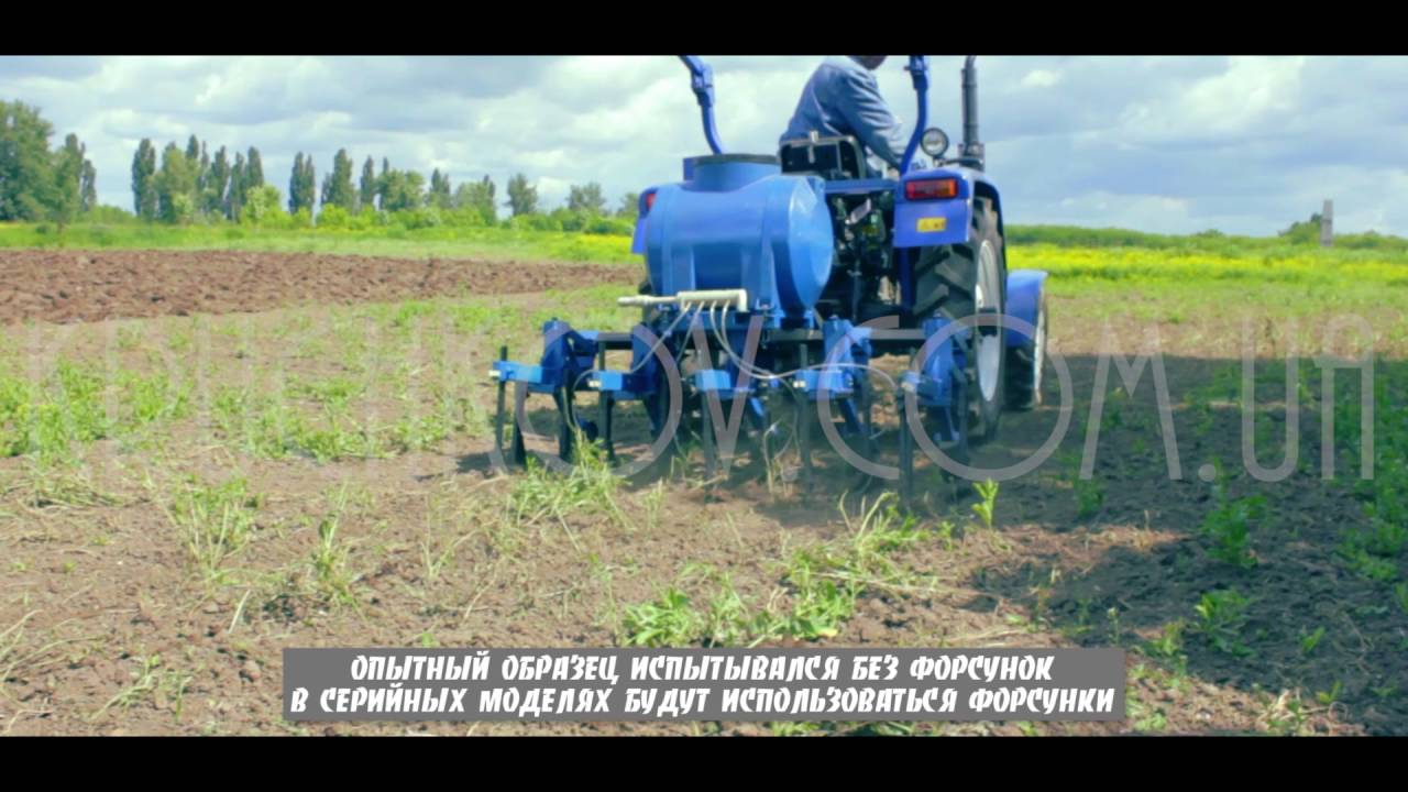 Культиватор для чеснока к минитрактору (опытный образец)