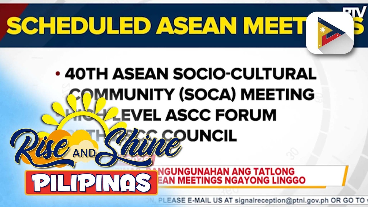 Pilipinas, pangungunahan ang tatlong scheduled ASEAN meetings ngayong linggo