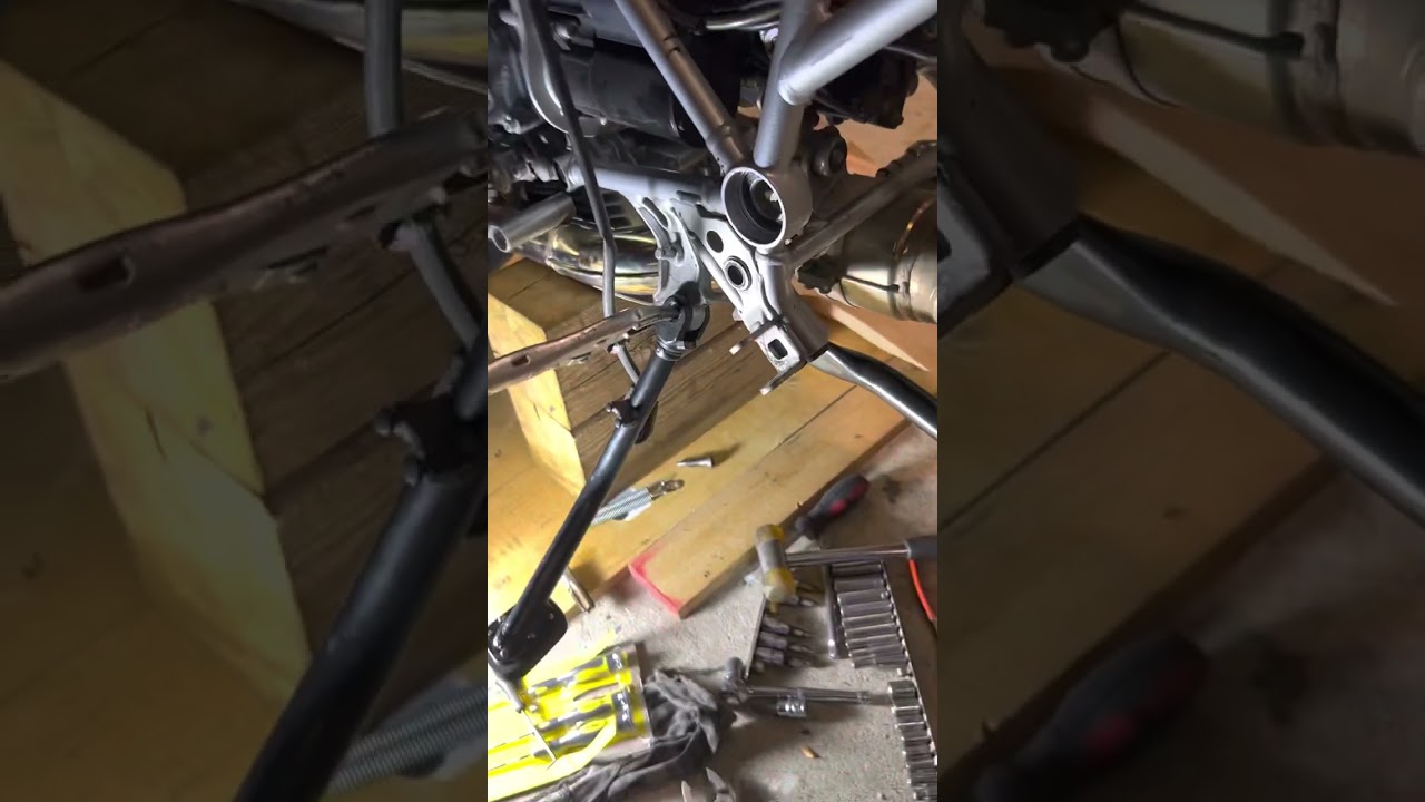 BMW 1200gs Center Stand bushing removal