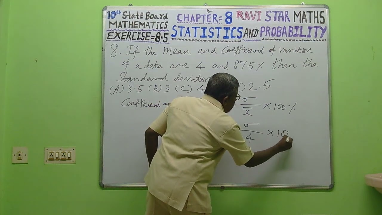 RAVI STAR MATHS,(10th Maths),(STATE BOARD),{STATISTICS & PROBABILITY},[EXERCISE=8.5],Q.8