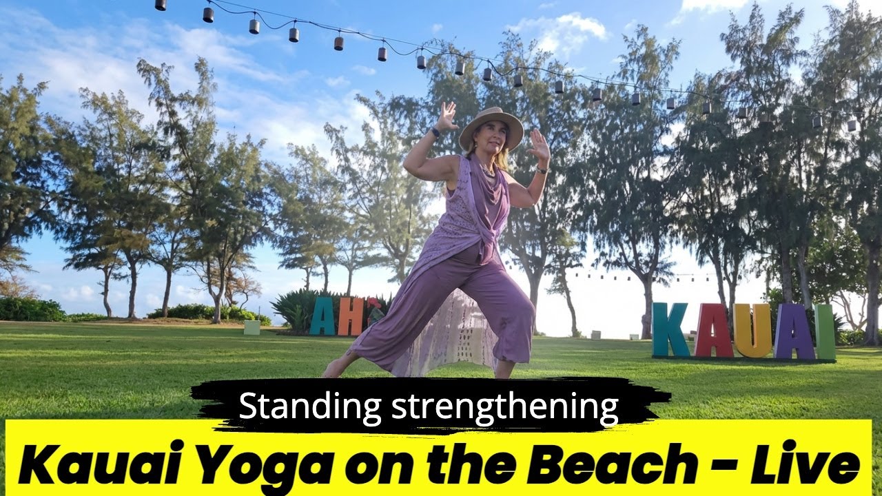 Experience Kauai Yoga On The Beach Live