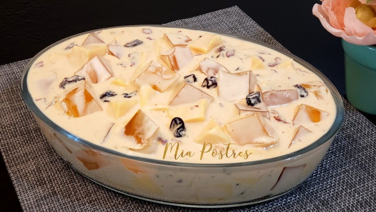 ¡POSTRE DE ROMPOPE DELICIOSO!!😋 Y CREMOSITO/ postre sin horno.