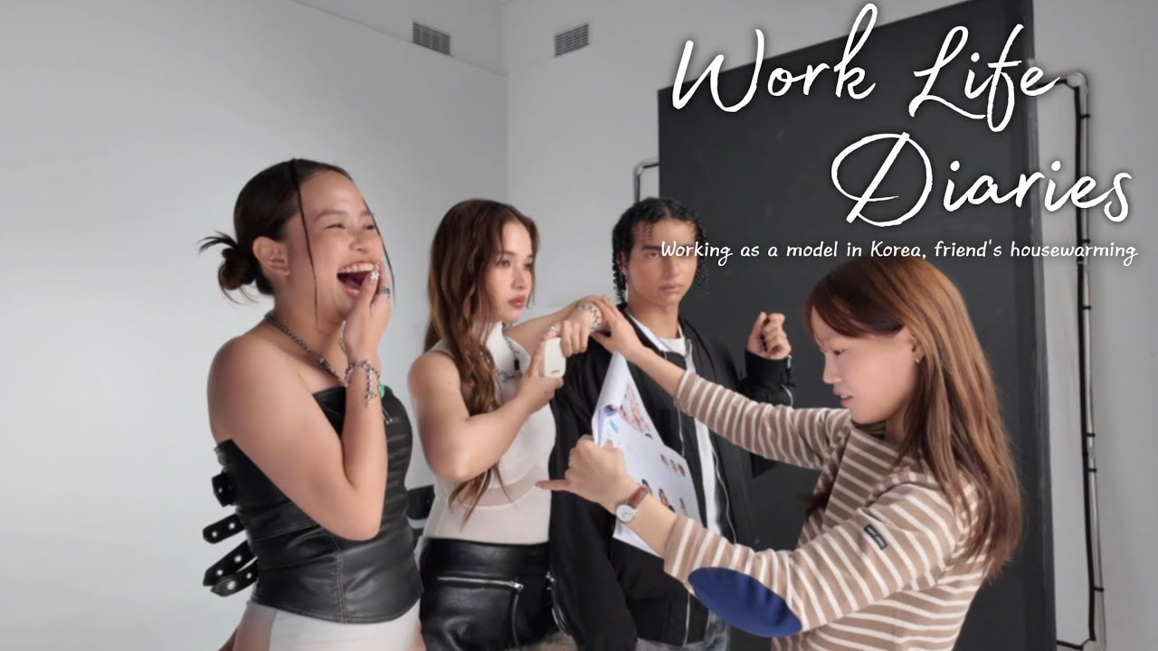 Working as a model in Korea, friend's housewarming | Work Life Diaries