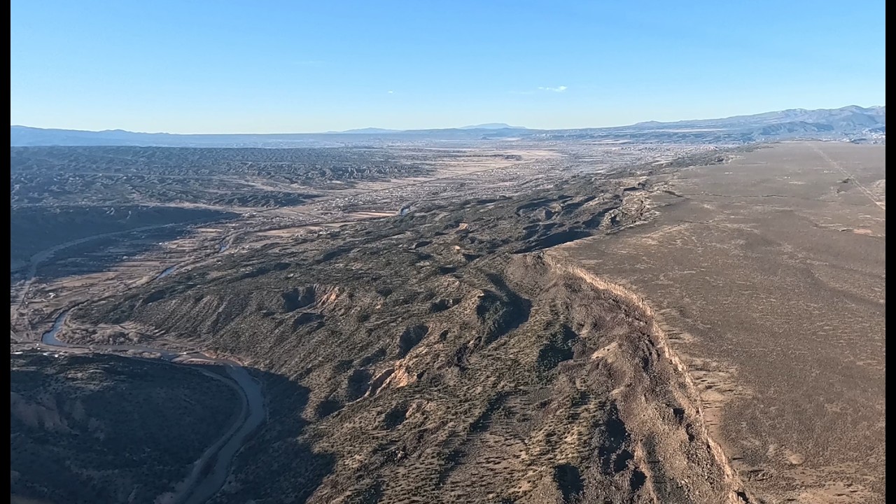 Flying up the Rio Grande from Espanola