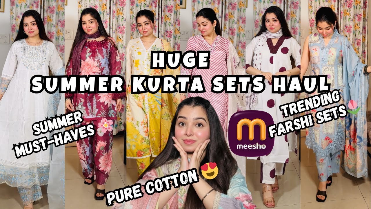 The ULTIMATE Meesho Summer Kurta Set Haul 2026 | Farshi Salwar & Pure Cotton! 🌸