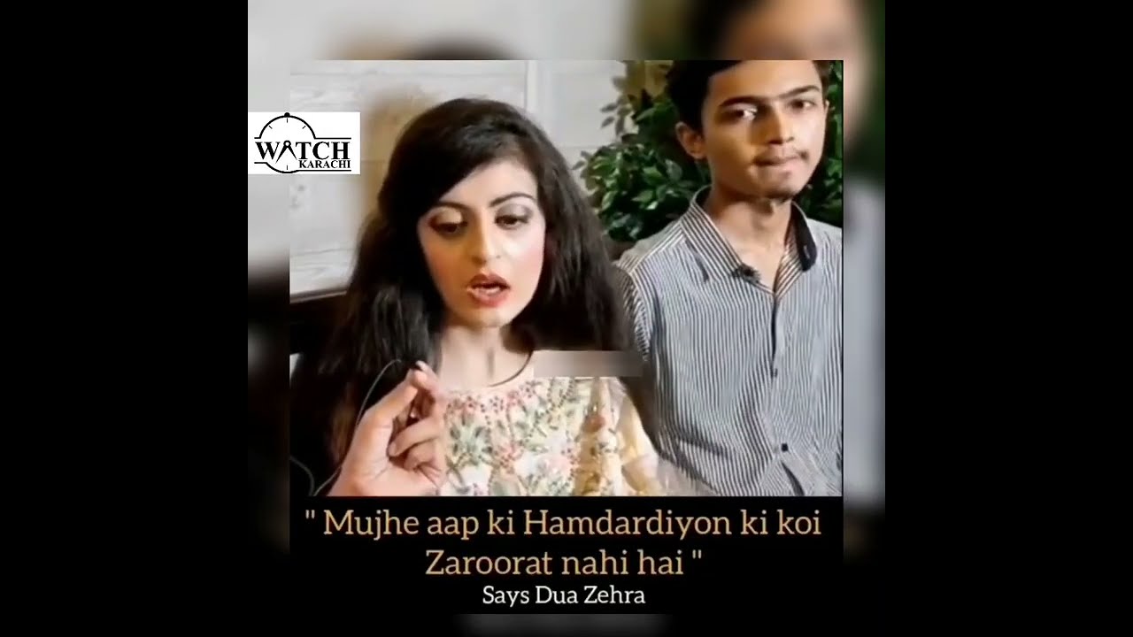 Dua Zehra New Statement For Her Parents  | Dua Zehra New Video