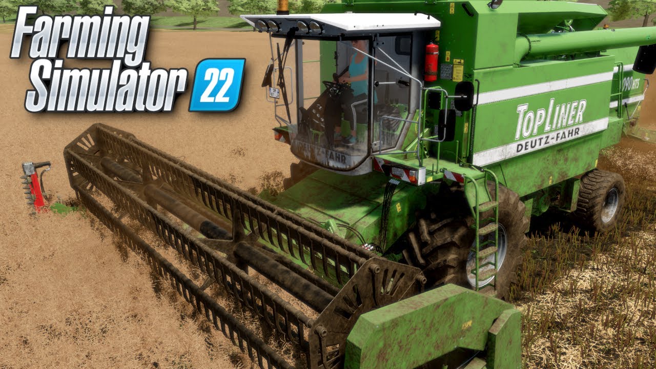 🚜 Farming Simulator 22 | Żniwa Rzepaku | #8 🙂 Krasek Games