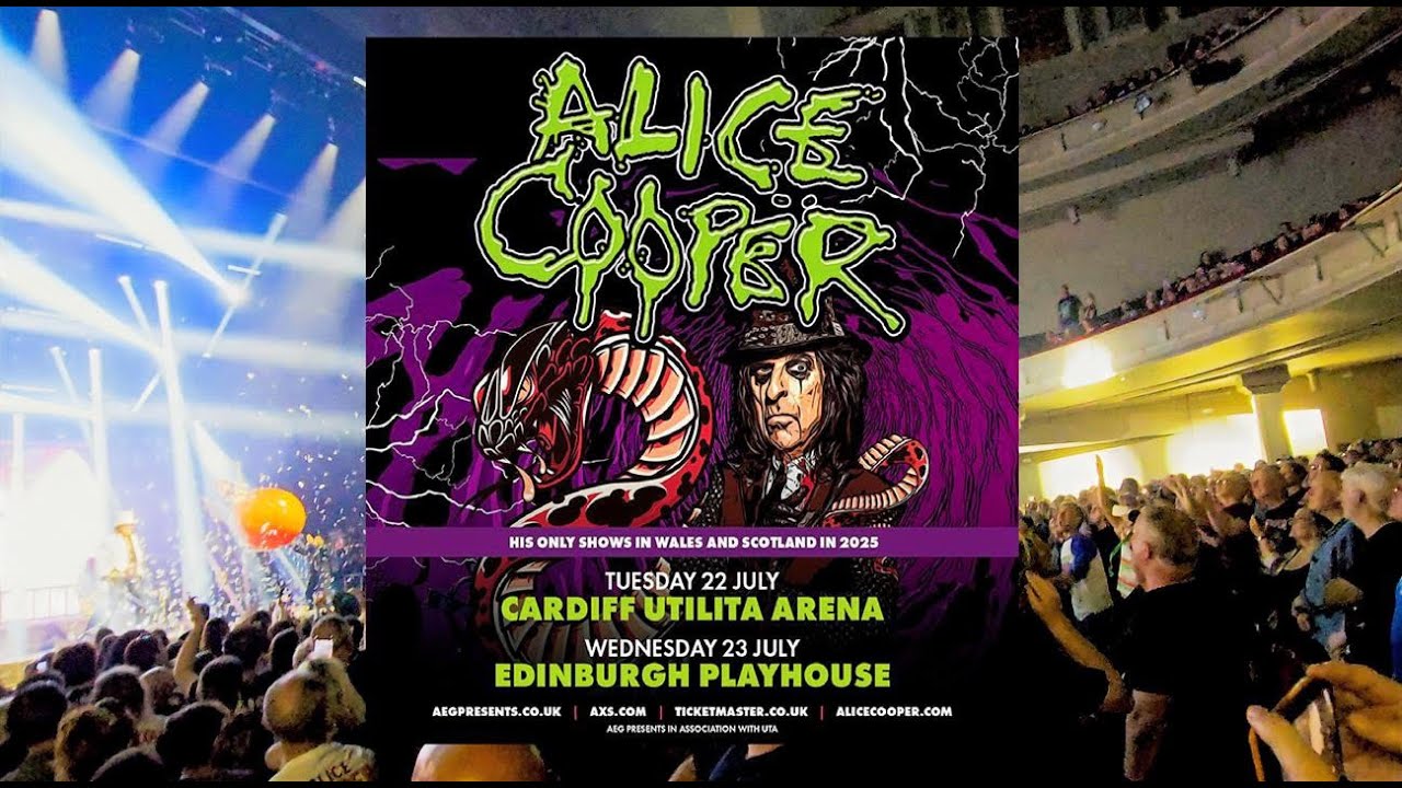 ALICE COOPER | FULL LIVE GIG | EDINBURGH 23.07.2025 | 4K HDR Widescreen Multi Cam | Rock Concert