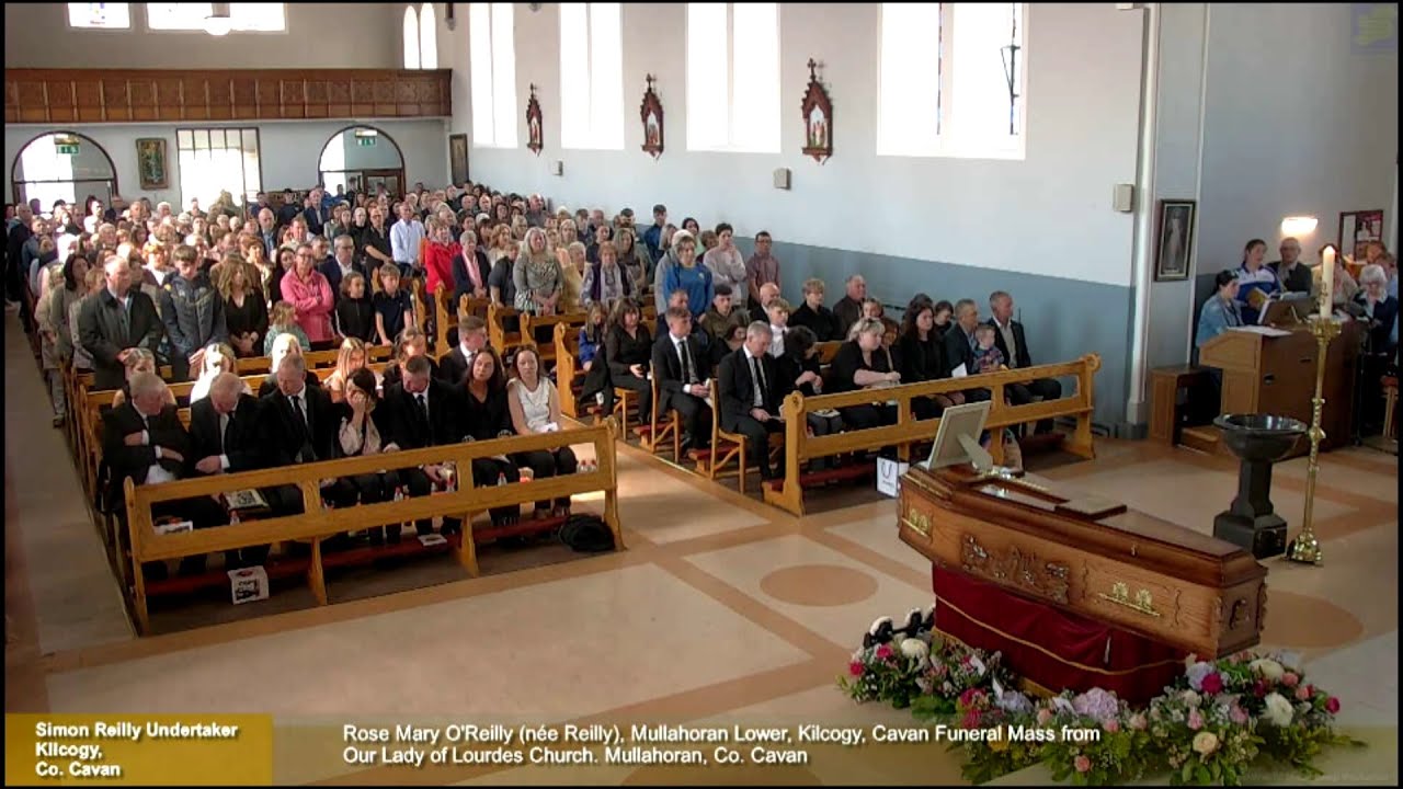 Rose Mary O'Reilly, Mullahoran Funeral Mass from Our Lady of Lourdes Church. Mullahoran, Co. Cavan