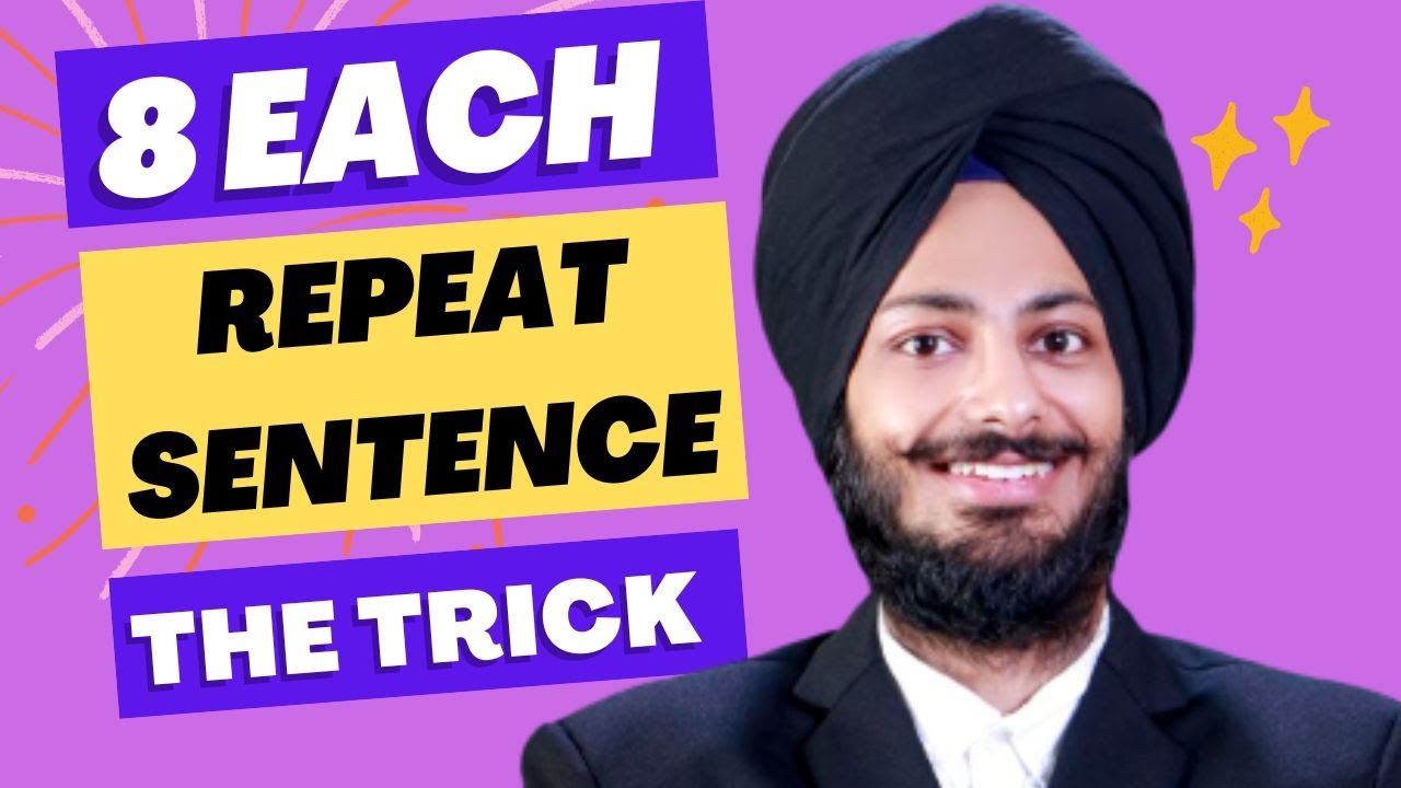 PTE Repeat Sentence Tricks for 8 Each | Speaking Tips, Tricks & Strategies 2023 | Singh PTE    