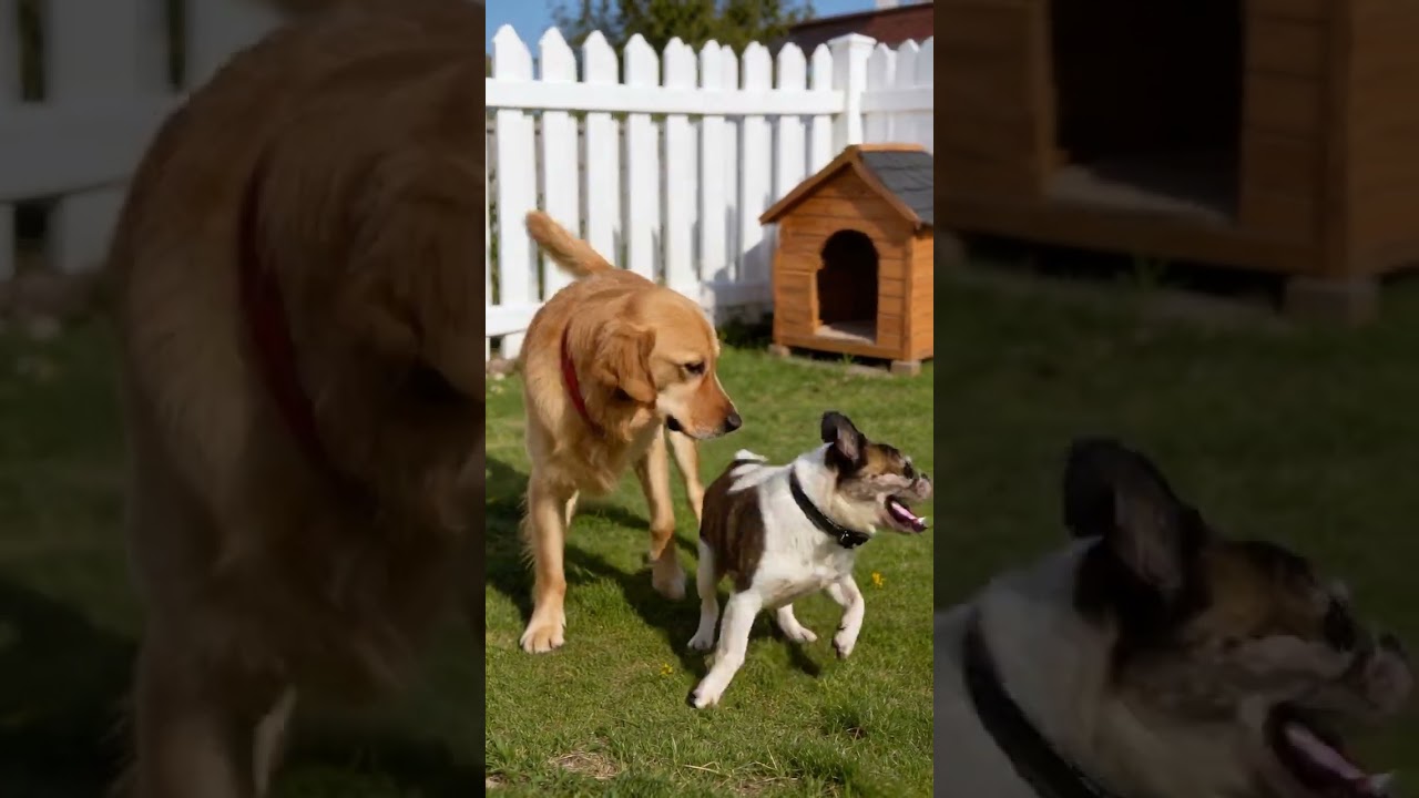 Best friends turned enemy? 😂 #FunnyDogs #DogLovers #DogsOfYouTube