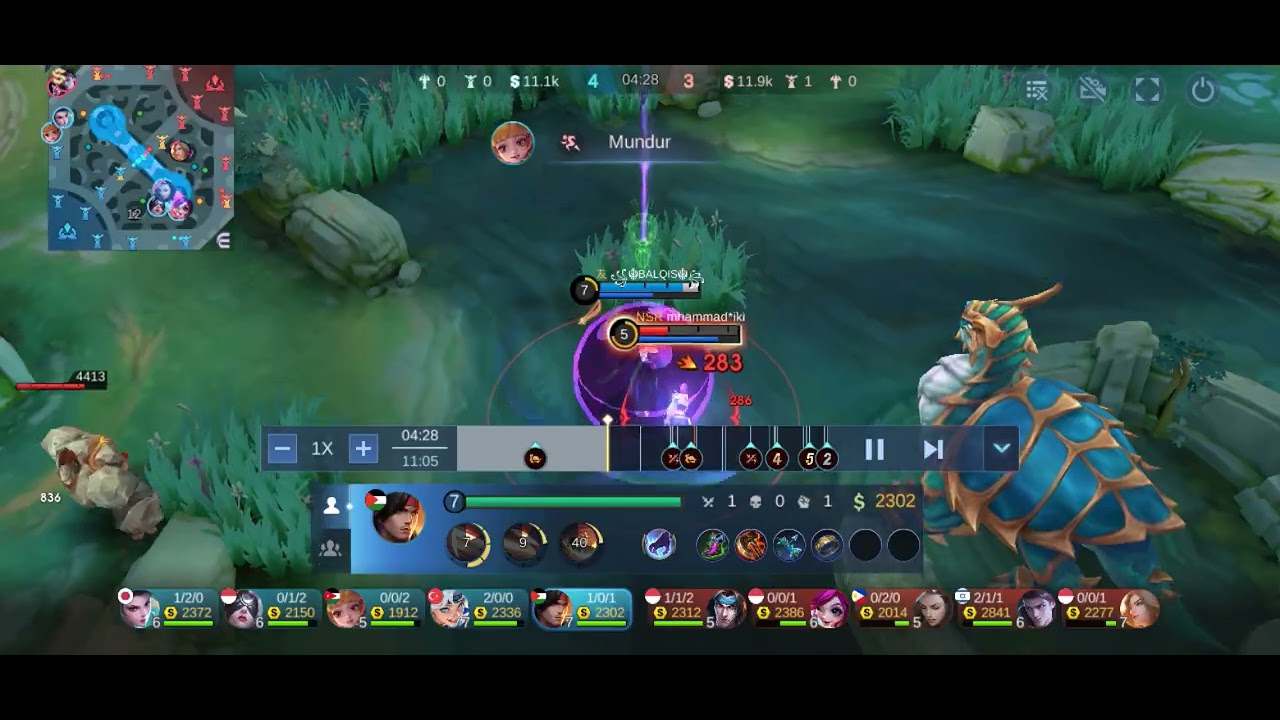 Gameplay YSS, 2x Miniac, 1x Savage..