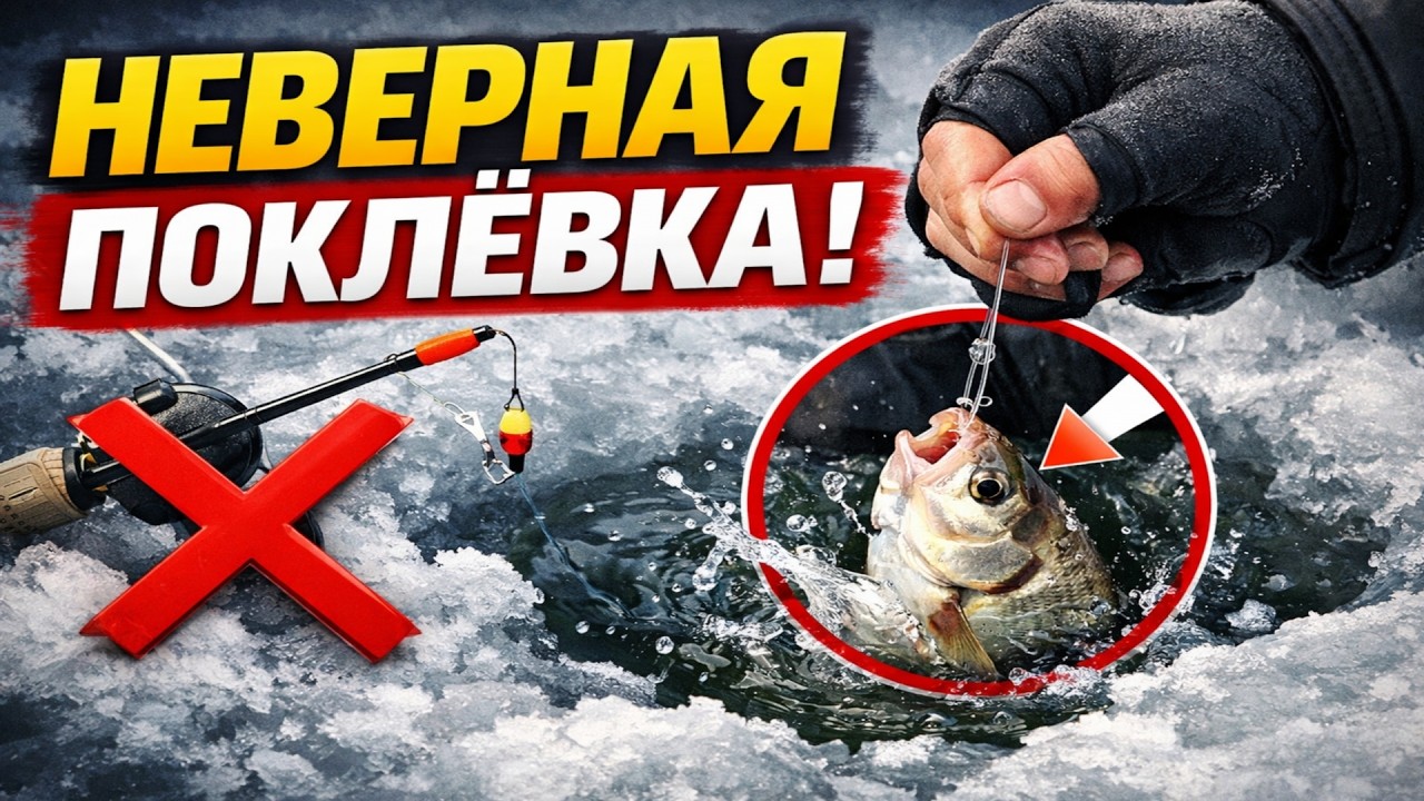 СХОД за СХОДОМ? Дело НЕ в крючке! Вот твоя главная ошибка по последнему льду