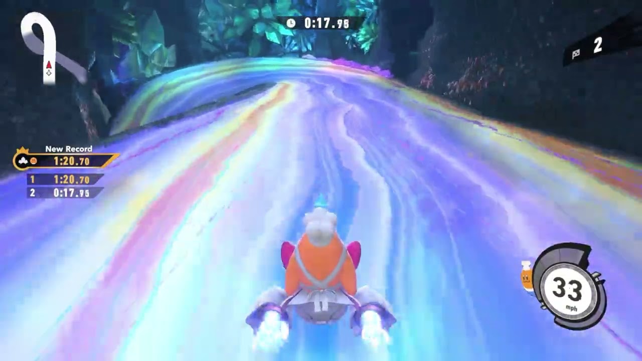 Kirby Air Riders - Air Ride Free Run: Crystalline Fissure with Chef Kawasaki