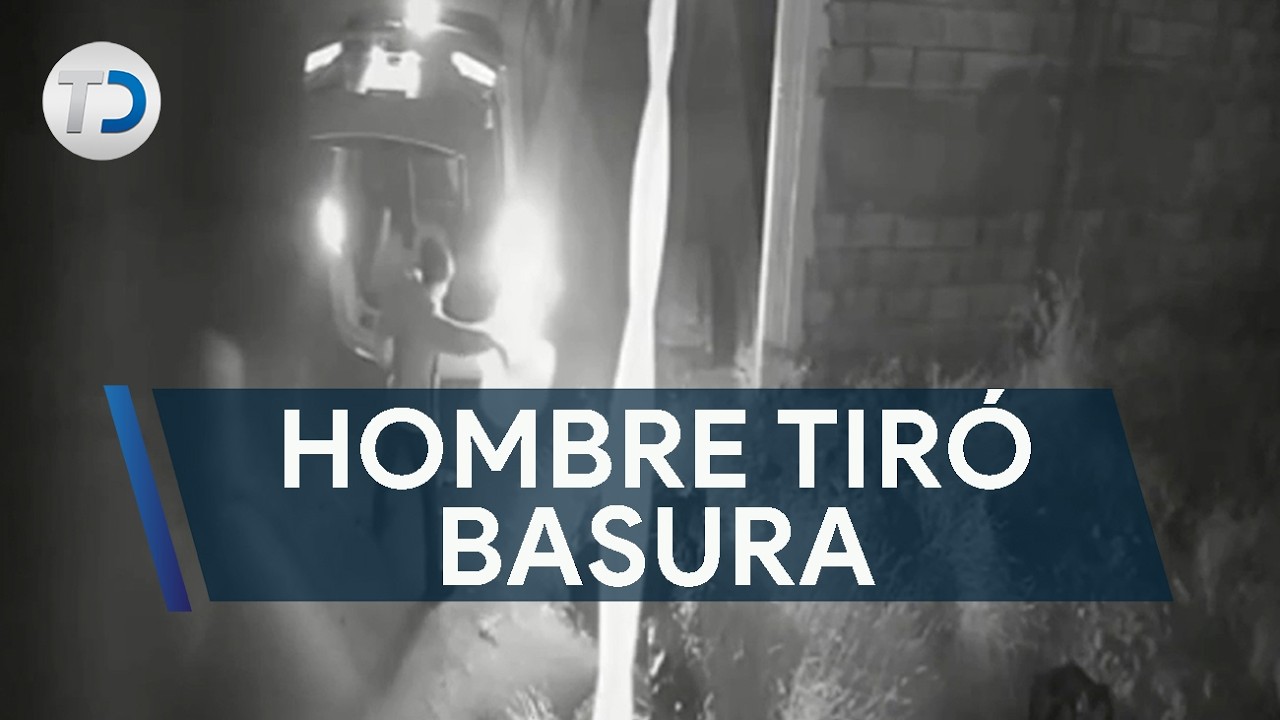 Vecina reportó en vivo a hombre; lo captó tirando basura