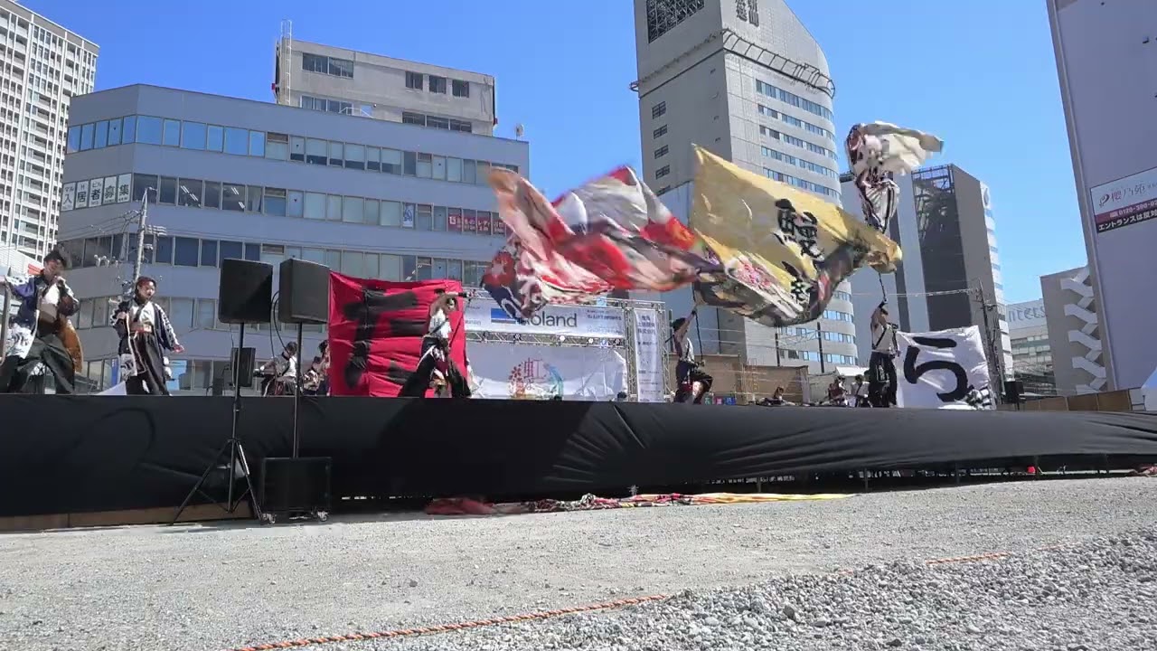 「浜松学生連鰻陀羅」松菱跡地メイン会場　第4回虹彩よさこい2026.3.8