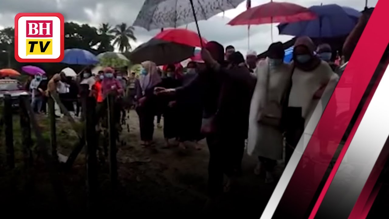 Jenazah Sandra selamat dikebumikan dalam hujan renyai