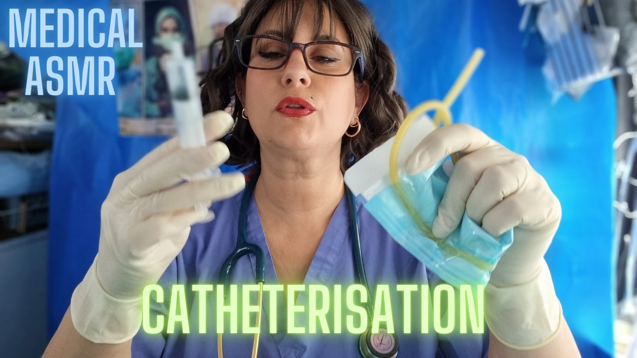 ASMR sleep aid video  RELAXING TENDER NURSE [ CATHETERIZITION ]