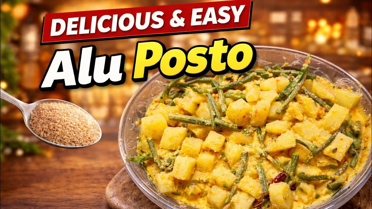 আলু পোস্ত।  Aloo posto।সজনে ডাটা আলু পোস্ত। বাঙালির প্রিয় আলু পোস্ত রেসিপি। Magic Masala by Anupama।