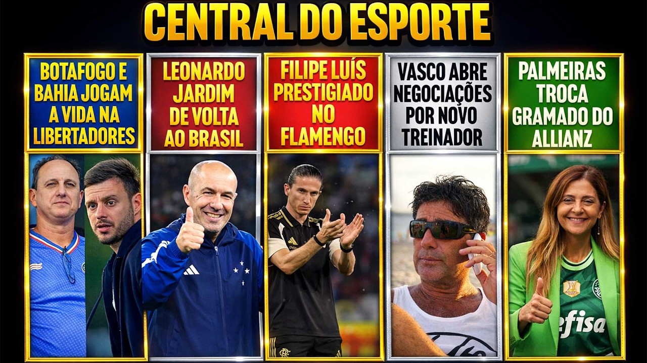 LEONARDO JARDIM DE VOLTA AO BRASIL? PALMEIRAS TROCA GRAMADO |  FILIPE LUÍS PRESTIGIADO NO FLAMENGO