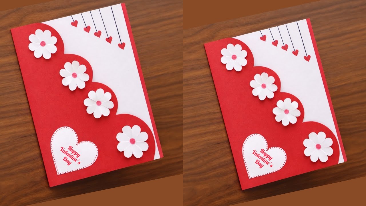 Easy & beautiful valentine’s day card | happy valentines day greeting card 