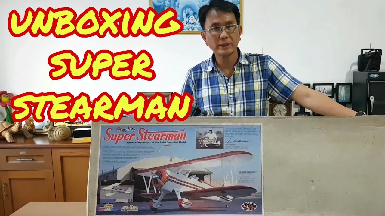Unboxing Great Planes Super Stearman