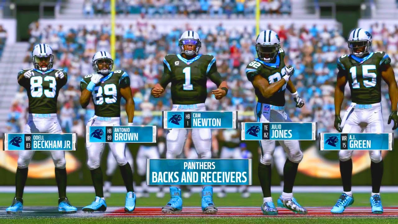 What If Cam Newton had Odell Beckham Jr, Antonio Brown, Julio Jones, & AJ Green - Madden 17