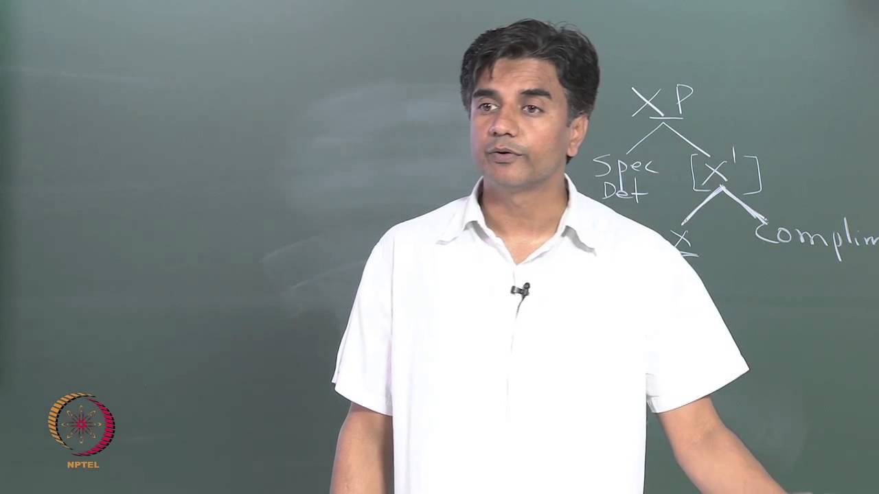 Mod-01 Lec-20 X-Bar Theory