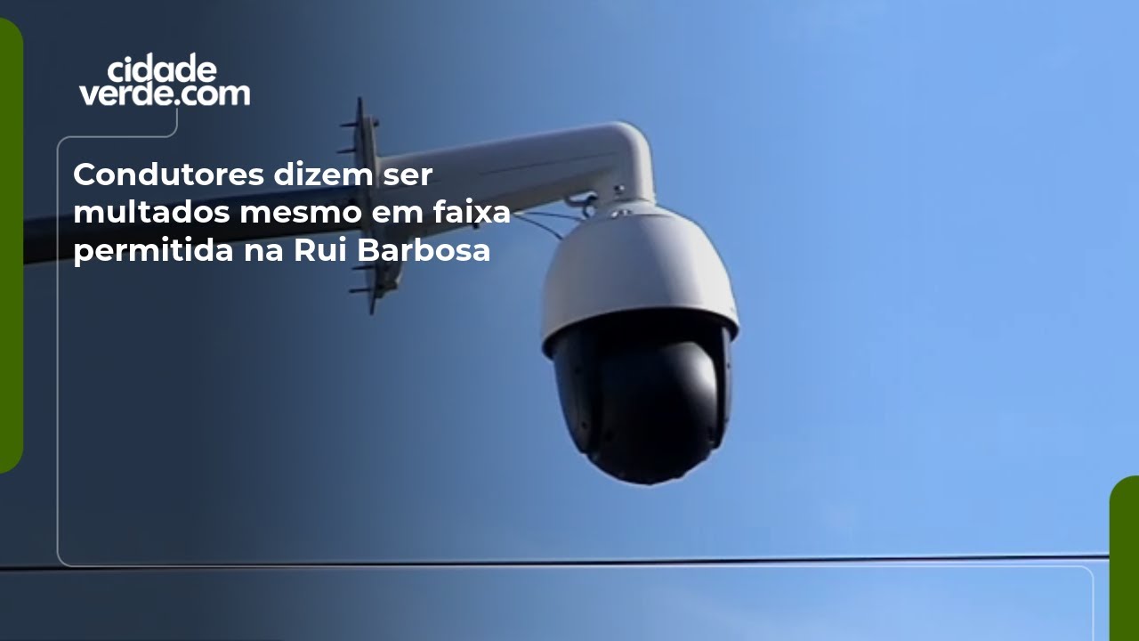 Condutores dizem ser multados mesmo em faixa permitida na Rui Barbosa