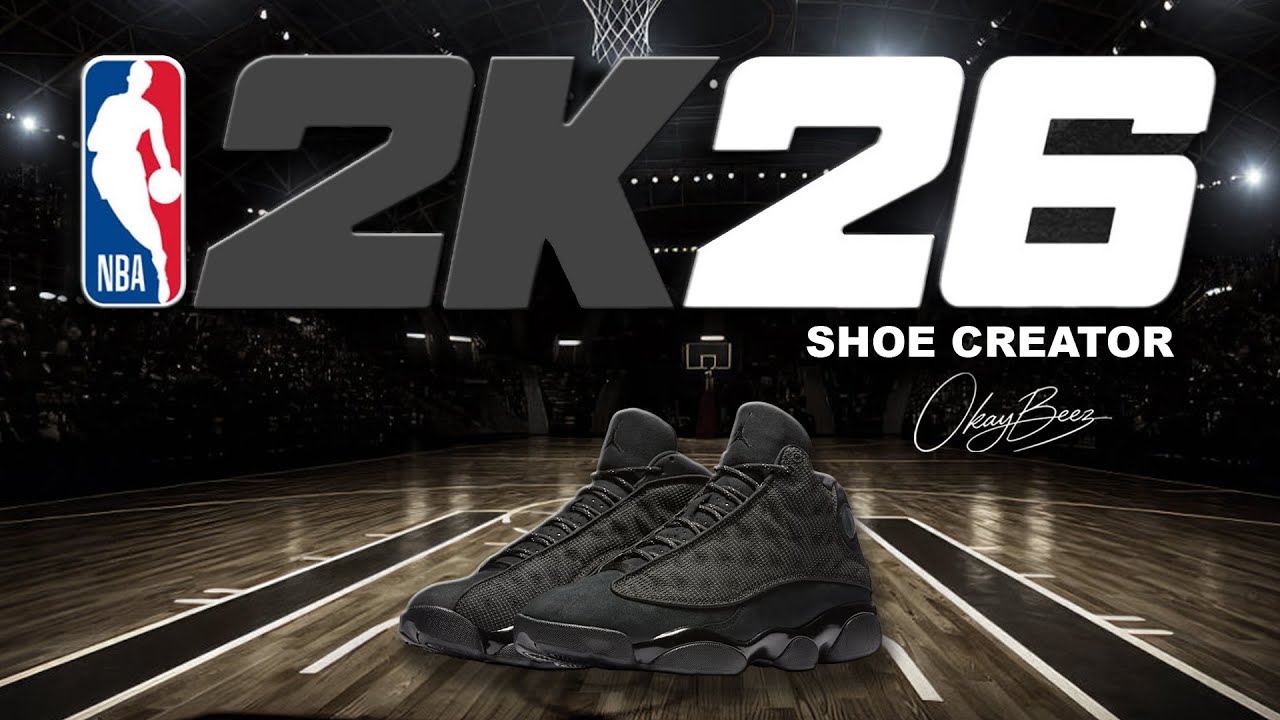 NBA 2K26 Shoe Creator - How to make Air Jordan Retro 13 'Black Cat'