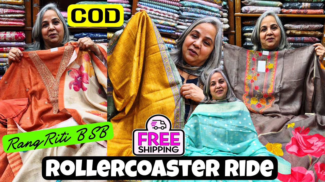 Mind Blowing Suits in Cotton, Linen, Georgette, Tissue, Tusser Silk, Muslin & Much More at Rang RBSB