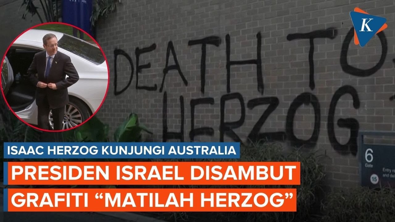 Presiden Israel Kunjungi Australia, Disambut Protes dengan Grafiti 