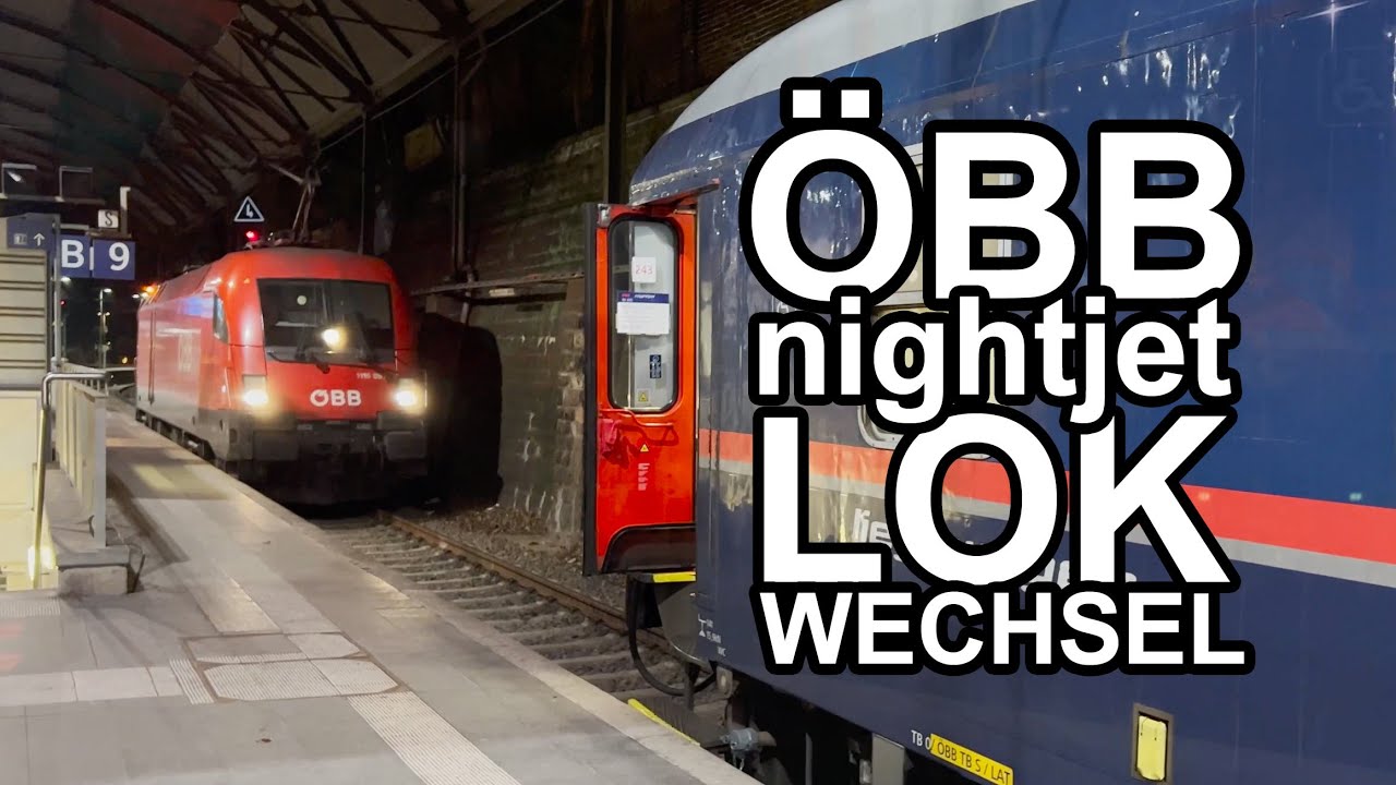 🇦🇹 ÖBB #Nightjet ✨ in Aachen: Wechsel der #Lokomotive 😱