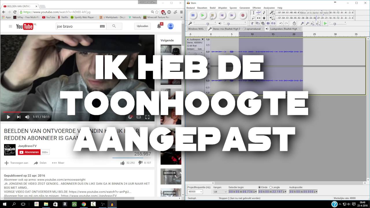 Joey Bravo is nep(ontvoering bewijs)
