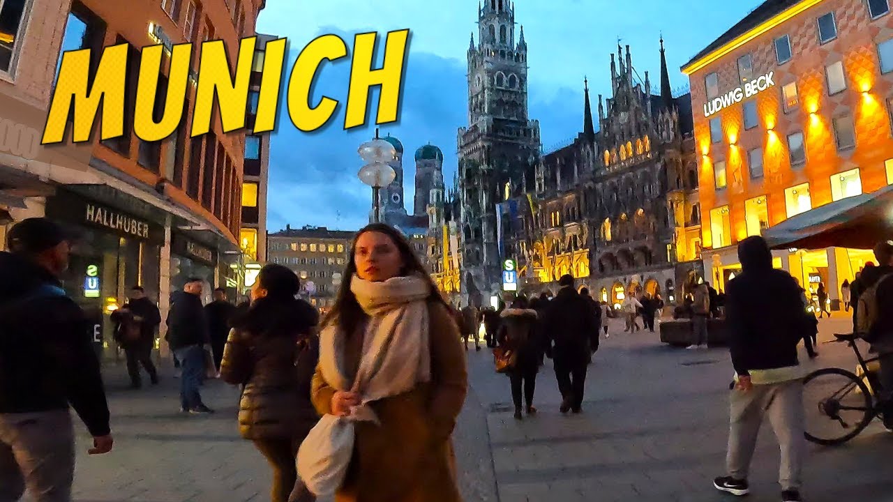 ⭐  Late Winter Walk in the Old Town of MUNICH, Germany
