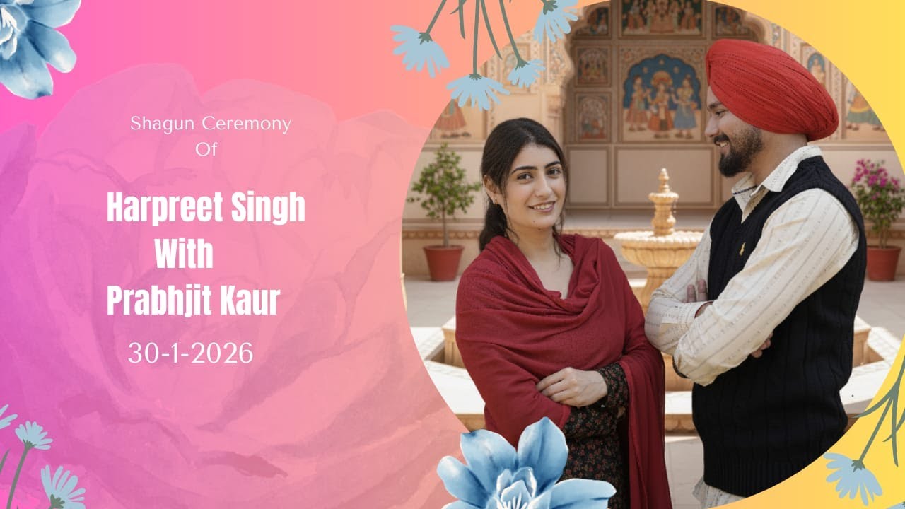 Harpreet Singh With Prabhjit Kaur (Jaggo Ceremony)