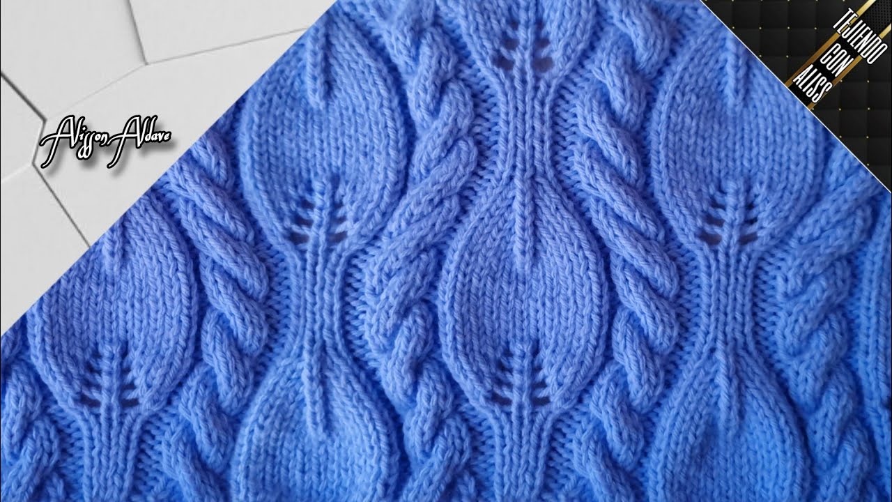 #350 - TEJIDO A DOS AGUJAS / knitting patterns / Alisson Aldave
