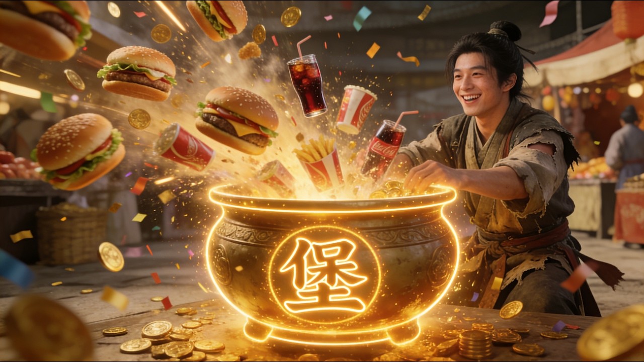 【完結】🔥聚寶盆可無限兌換漢堡、可樂，窮小子用聚寶盆在古代發大財