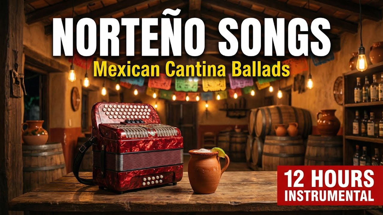 Authentic Norteño Restaurant Songs: Mexican Cantina Ballads | Accordion Background Music