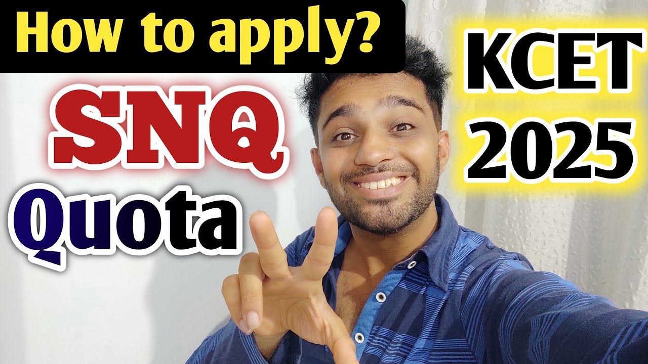 How to apply for SNQ Quota? | Engineering Colleges | KCET Counselling Process 2025