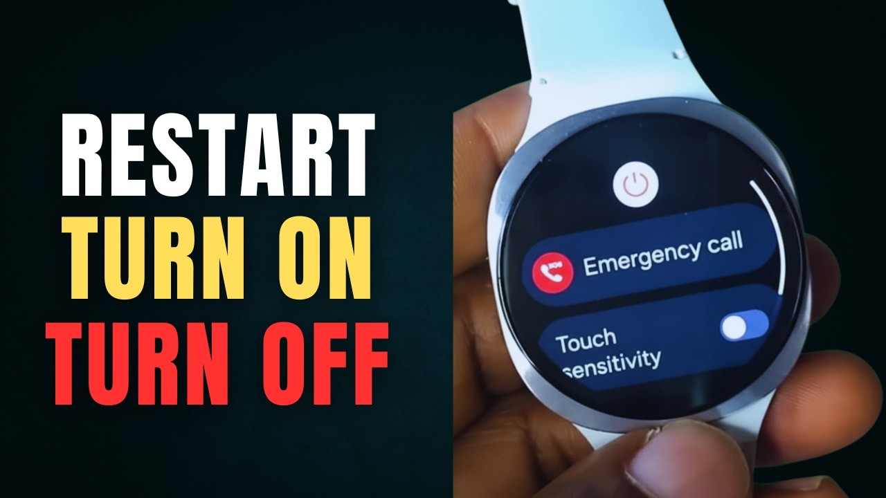 Как перезагрузить, включить и выключить Galaxy Watch 8