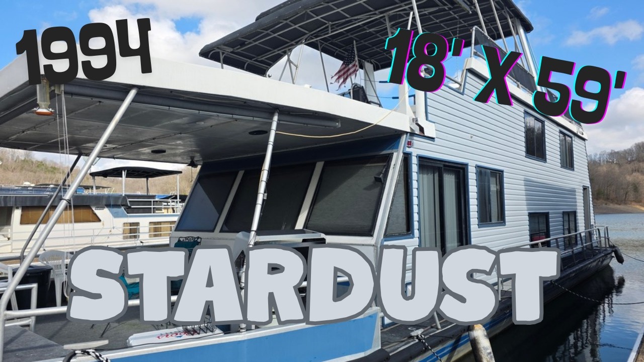 Продается плавучий дом Stardust 1994 года постройки, размером 18 x 59 футов, на сайте HouseboatsB...