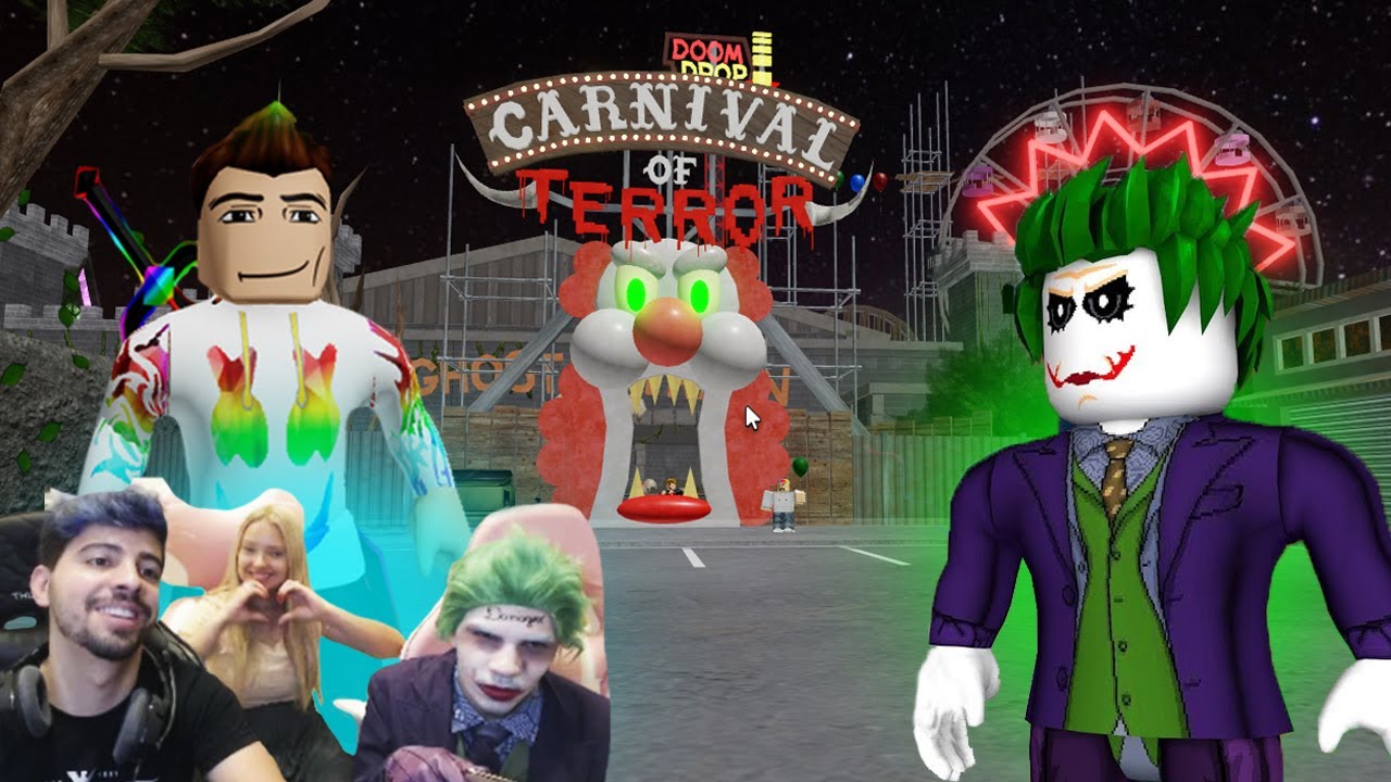 Roblox - PARQUE DO PALHAÇO IT A COISA VS CORINGA ÀS 3 AM (Escape The Carnival of Terror)