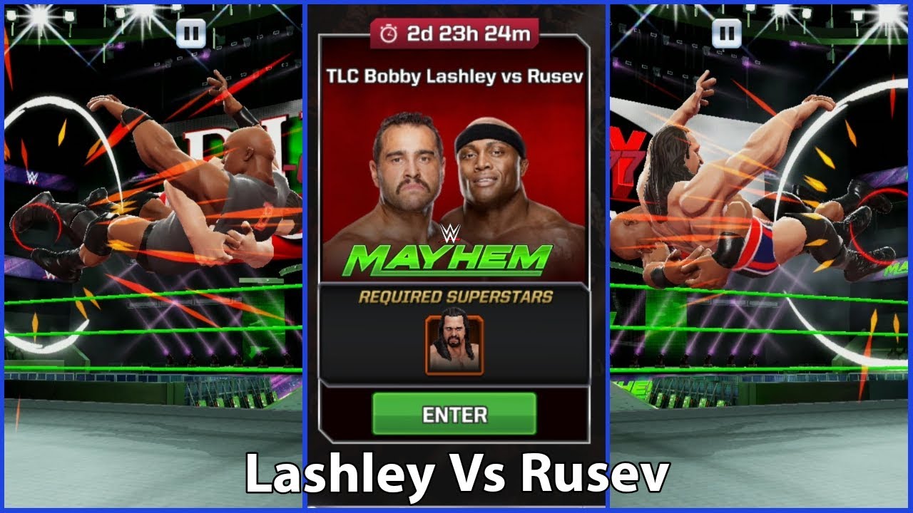 TLC | Lashley Vs Rusev | WWE Mayhem