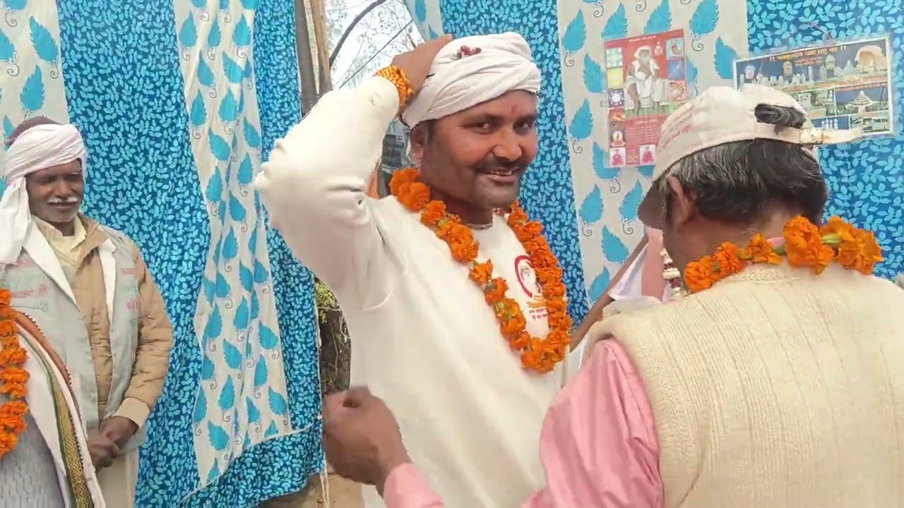 जय गुरुदेव संगत स्वागत करते हुए पंडित जी गाजियाबाद 
