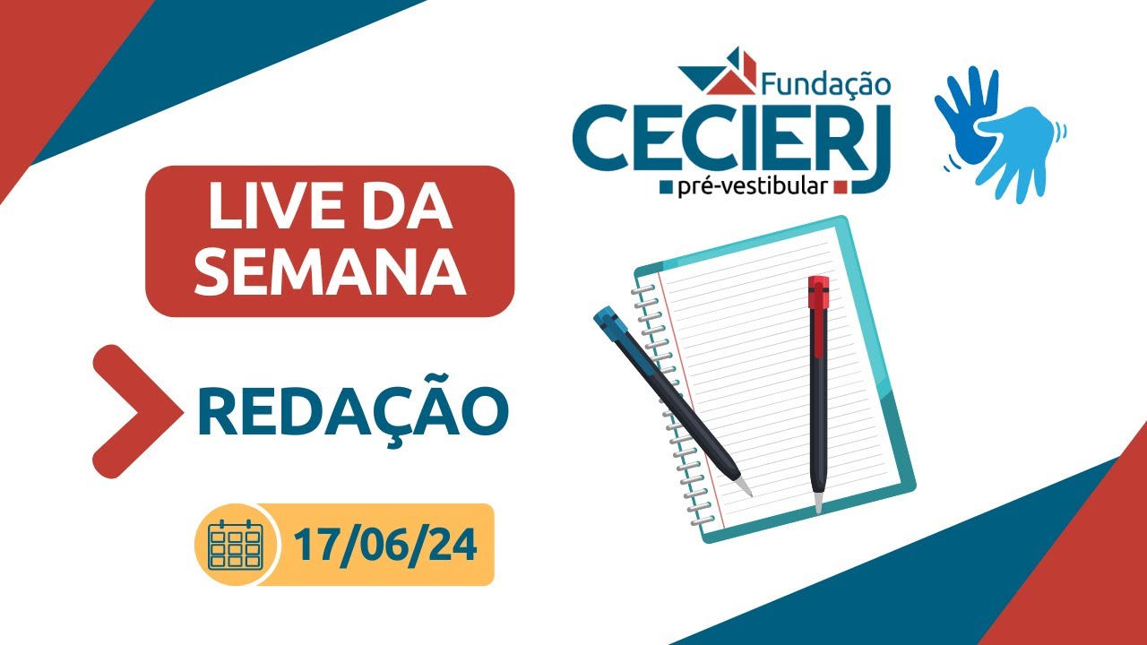 LIVE DA SEMANA - 17/06/24: Redação