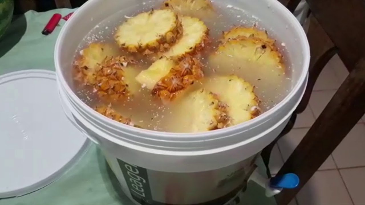 Vinho de Abacaxi (Fermentado)-Artesanal