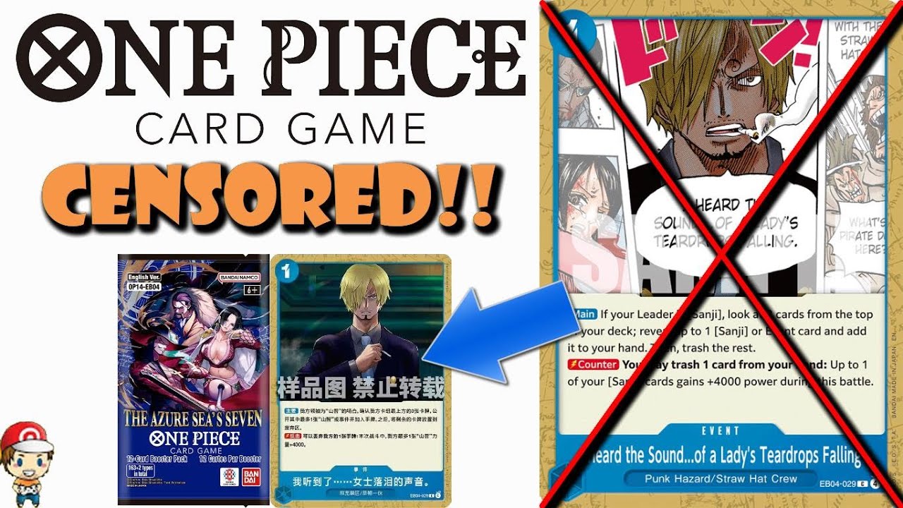 Первая в истории карточная игра One Piece подверглась цензуре! Пришлось создать новое оформление!...